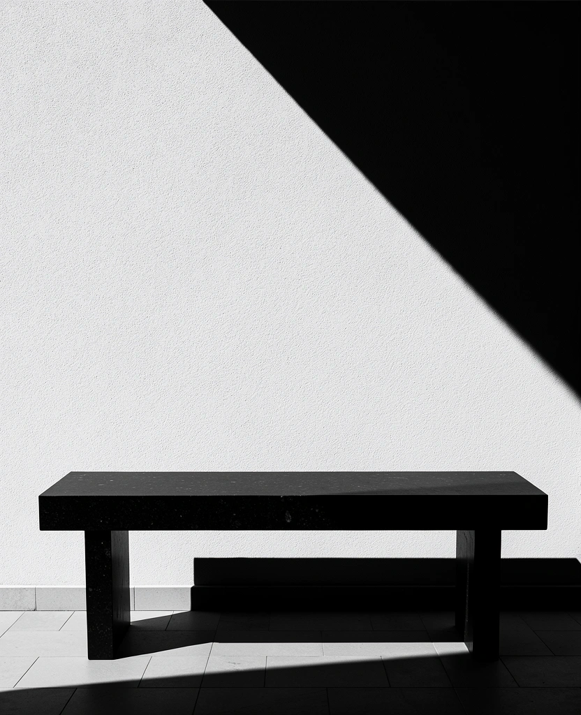 Minimalist architectural shadows representing environmental structure