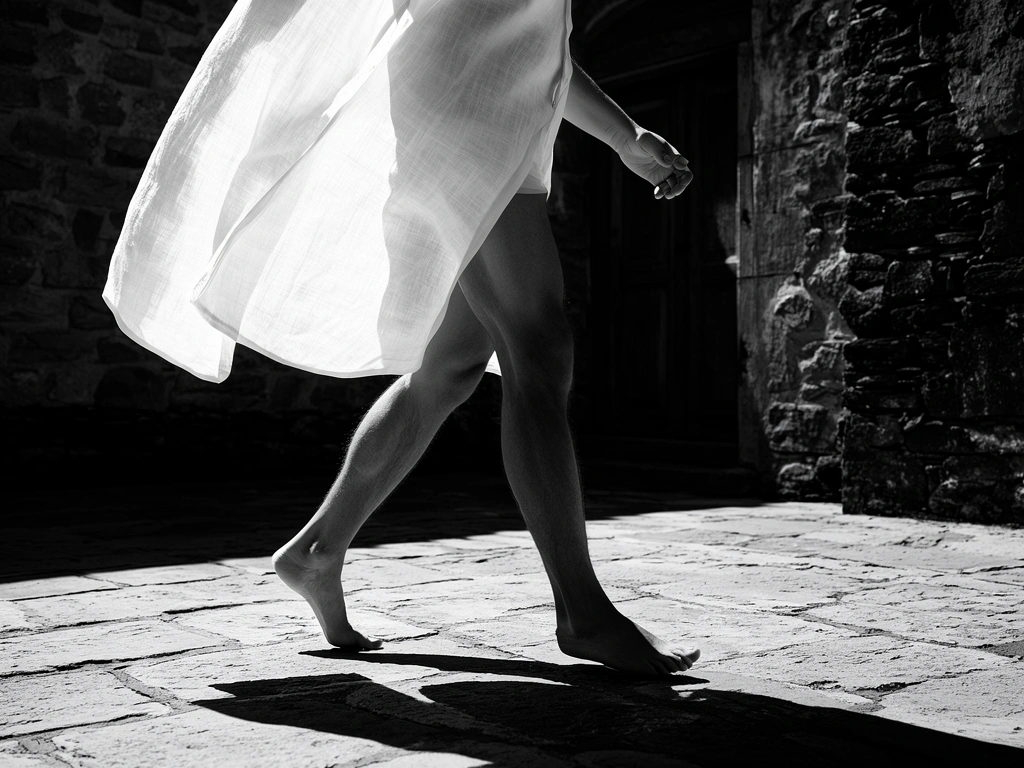 Architectural interplay of light and shadow